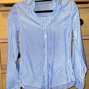 Stripe slim fit portofino shirt